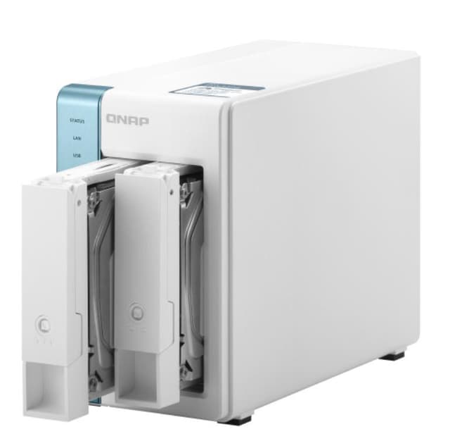 QNAP TS-231P3 NAS Tower Annapurna Labs Alpine AL-214 2 GB DDR3 0 TB QNAP QTS Turquoise, White