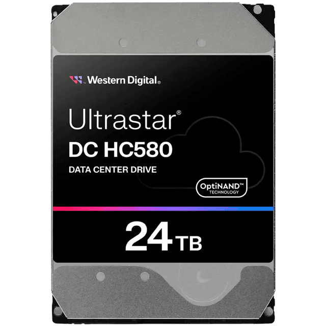 HDD Server WD Ultrastar DC HC580 24TB 512e SE, 3.5", 512MB, 7200RPM, SATA, NP3, SKU: 0F62796
