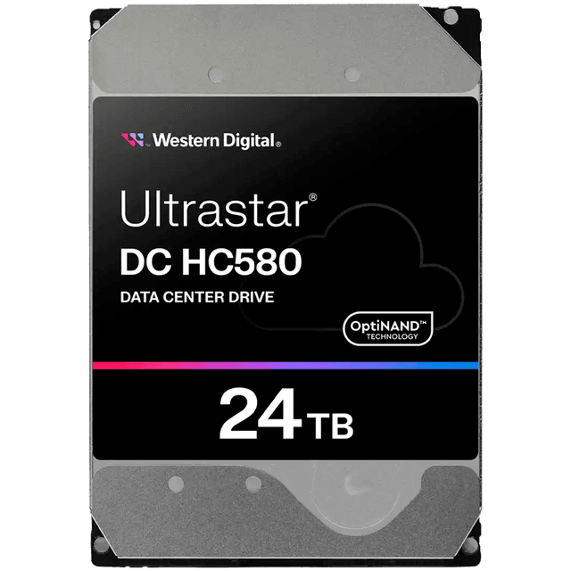HDD Server WD Ultrastar DC HC580 24TB 512e SE, 3.5’’, 512MB, 7200 RPM, SAS, P3, SKU: 0F62802