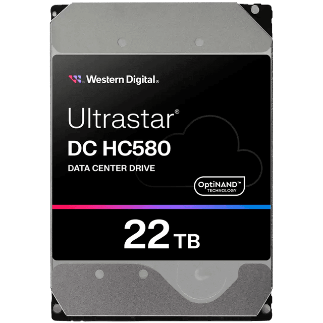 HDD Server WD Ultrastar DC HC580 22TB 512e SE, 3.5’’, 512MB, 7200 RPM, SAS, P3, SKU: 0F62791
