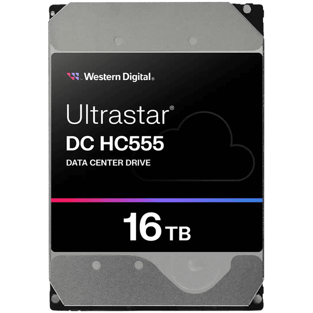 HDD Server WD Ultrastar DC HC555 16TB 512e SE, 3.5’’, 512MB, 7200 RPM, SAS, P3, SKU: 0B47745