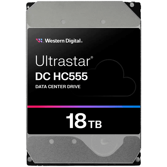 HDD Server WD Ultrastar DC HC555 18TB 512e SE, 3.5’’, 512MB, 7200 RPM, SAS, P3, SKU: 0B47747