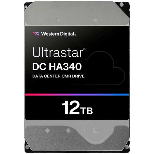 HDD Server WD Ultrastar DC HA340 12TB 512e SE, 3.5’’, 512MB, 7200 RPM, SATA, P3, SKU: 0B47061