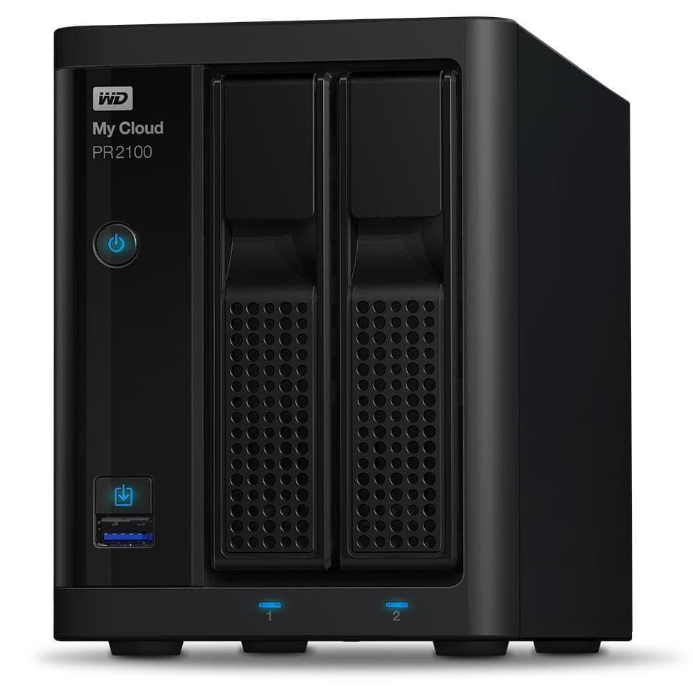 Western Digital My Cloud PR2100 NAS Desktop Intel® Pentium® N3710 4 GB DDR3L 16 TB HDD My Cloud OS Black
