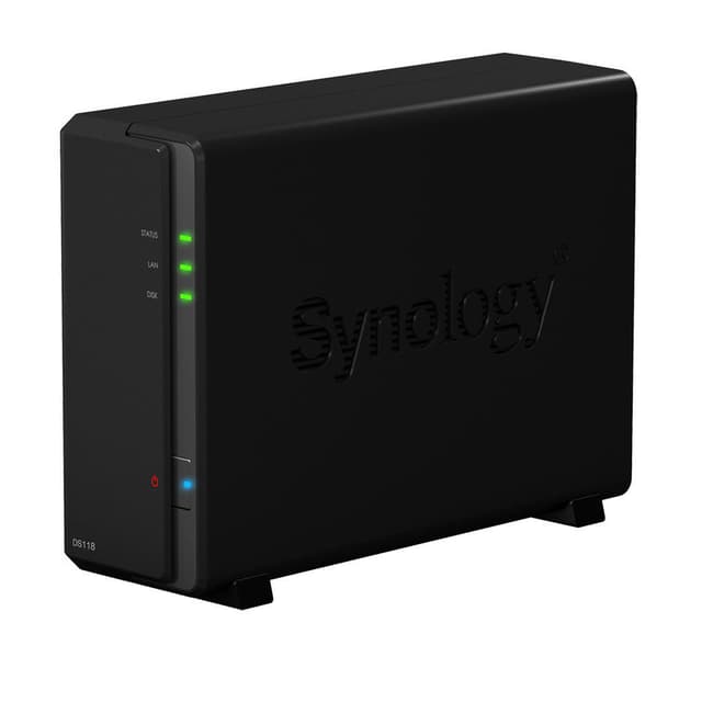Synology DiskStation DS118 NAS/storage server Compact Realtek RTD1296 1 GB DDR4 0 TB DiskStation Manager Black