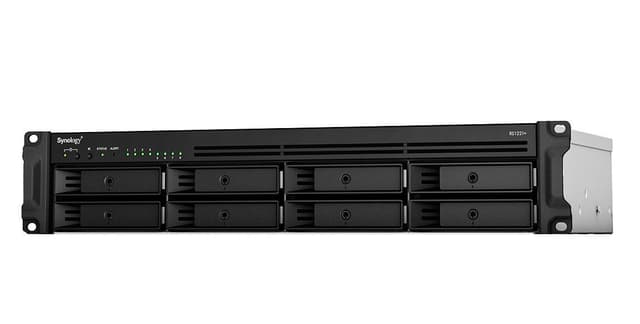 Synology RackStation RS1221RP+ NAS/storage server Rack (2U) Ryzen Embedded V1500B 4 GB DDR4 0 TB DiskStation Manager Black