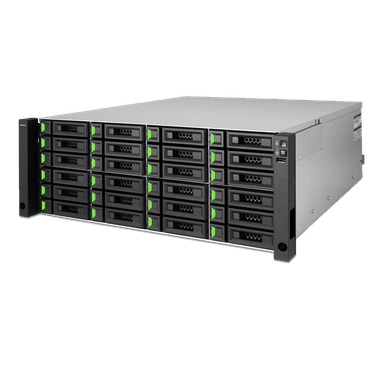 QSAN 4U Single Ctrl SAN System Intel Xeon D-1527 Quad Core 24 Bay 2-ported 10GbE BASE-T iSCSI with Redundant power supply 4 slots for optional host cards thumbnail 3