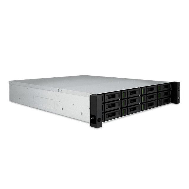 QSAN 2U Single Ctrl SAN System Intel Xeon D-1527 Quad Core 12 Bay 2-ported 10GbE BASE-T iSCSI with Redundant power supply 4 slots for optional host cards