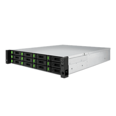 QSAN 2U Single Ctrl SAN System Intel Xeon D-1527 Quad Core 12 Bay 2-ported 10GbE BASE-T iSCSI with Redundant power supply 4 slots for optional host cards thumbnail 3