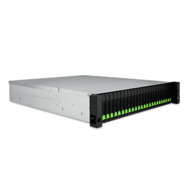 QSAN 2U Single Ctrl SAN System Intel Xeon D-1572 Quad Core 26 Bay 2-ported 10GbE BASE-T iSCSI with Redundant power supply 4 slots for optional host cards thumbnail 2