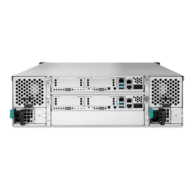QSAN 3U Dual Ctrl San System Intel Xeon D-1517 Quad Core 16 Bay 4-ported 10GbE BASE-T iSCSI with Redundant power supply 4 slots for optional host cards thumbnail 5