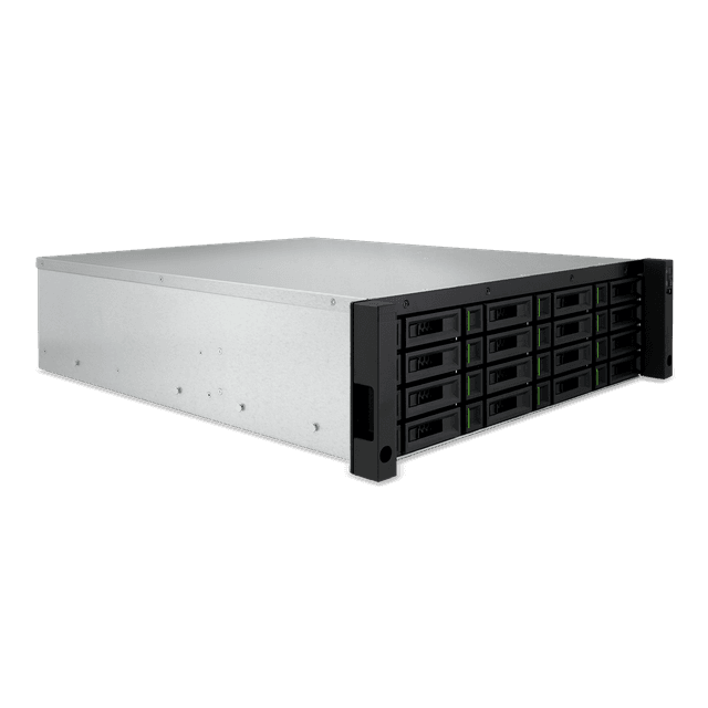 QSAN 3U Single Ctrl SAN System Intel Xeon D-1517 Quad Core 16 Bay 2-ported 10GbE BASE-T iSCSI with Redundant power supply 4 slots for optional host cards