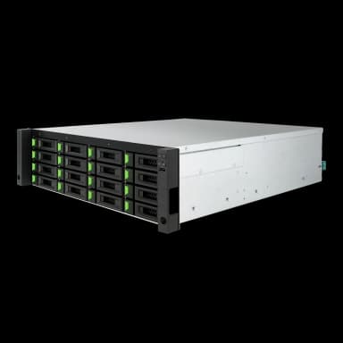 QSAN 3U Single Ctrl SAN System Intel D-1508 Dual Core 16 Bay 2-ported 10GbE BASE-T iSCSI with Redundant power supply 4 slots for optional host card thumbnail 3