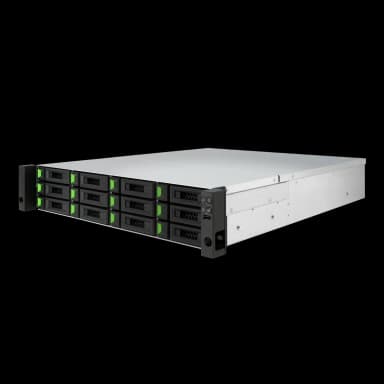 QSAN 2U Dual Ctrl SAN System Intel D-1508 Dual Core 12 Bay 4-ported 10GbE BASE-T iSCSI with Redundant power supply 4 slots for optional host card thumbnail 3