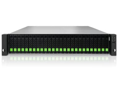QSAN 2U Dual Ctrl SAN System Intel D-1508 Dual Core 26 Bay 4-ported 10GbE BASE-T iSCSI with Redundant power supply 4 slots for optional host card thumbnail 1
