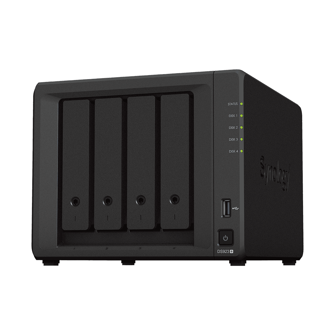 Synology DiskStation DS923+ NAS/storage server Tower Ryzen Embedded R1600 4 GB DDR4L 0 TB DiskStation Manager Black