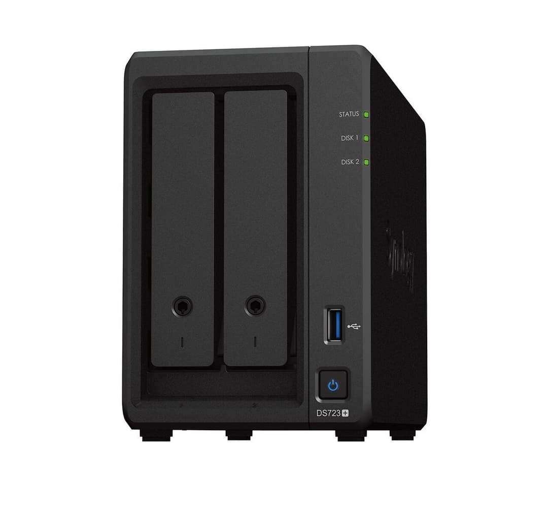 Synology DiskStation DS723+ NAS/storage server Tower Ryzen Embedded R1600 2 GB DDR4 DiskStation Manager Black