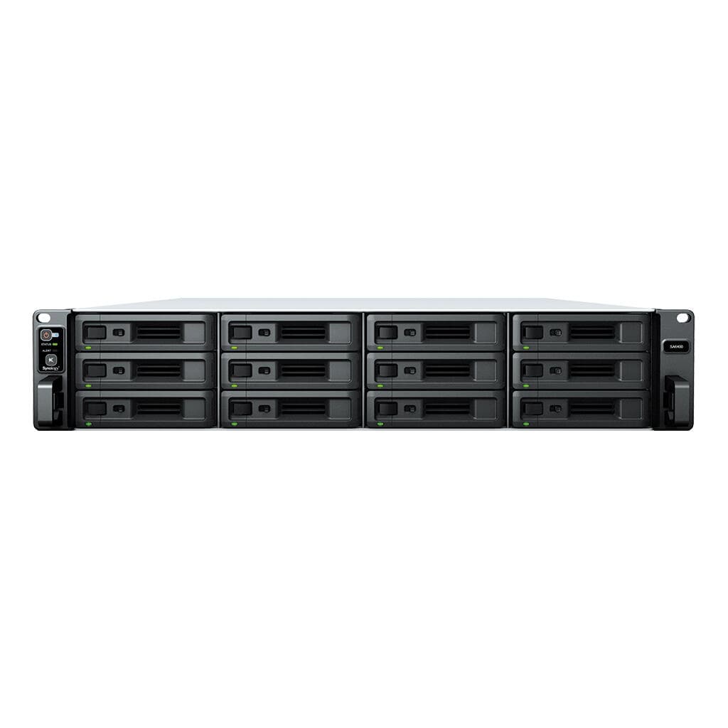Synology SA SA6400 NAS/storage server Rack (2U) EPYC 7272 32 GB DDR4 0 TB DiskStation Manager Black