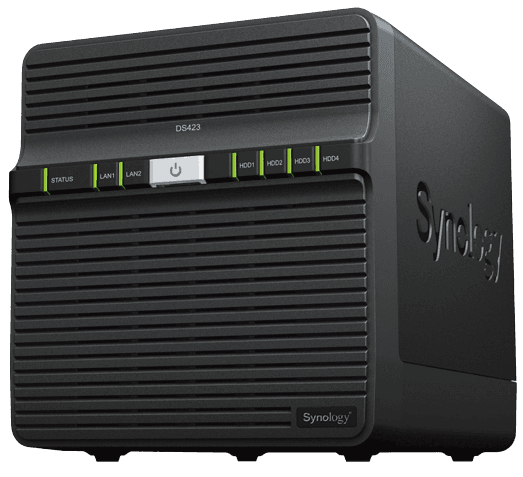 Synology DiskStation DS423 NAS/storage server Realtek RTD1619B 2 GB DDR4 0 TB DiskStation Manager Black