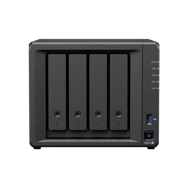 Synology DiskStation DS925+ NAS/storage server Ryzen Embedded V1500B 4 GB DDR4 0 TB Black
