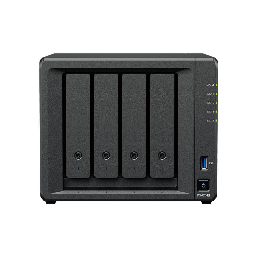 Synology DiskStation DS425+ NAS/storage server Intel® Celeron® J4125 2 GB DDR4 0 TB Black