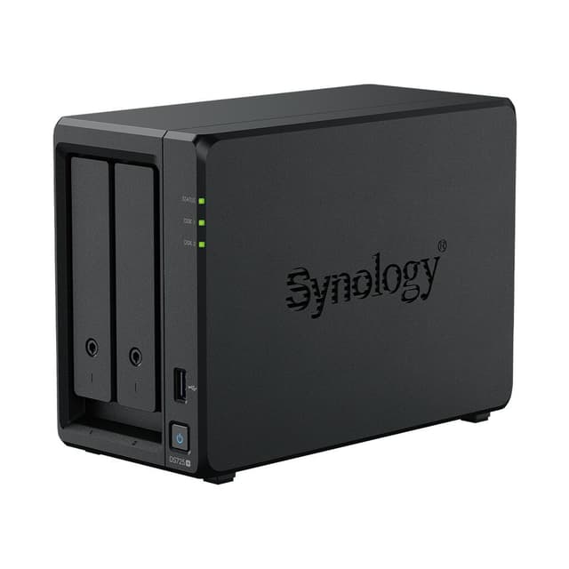 Synology DiskStation DS725+ NAS/storage server Ryzen Embedded R1600 4 GB DDR4 0 TB Black