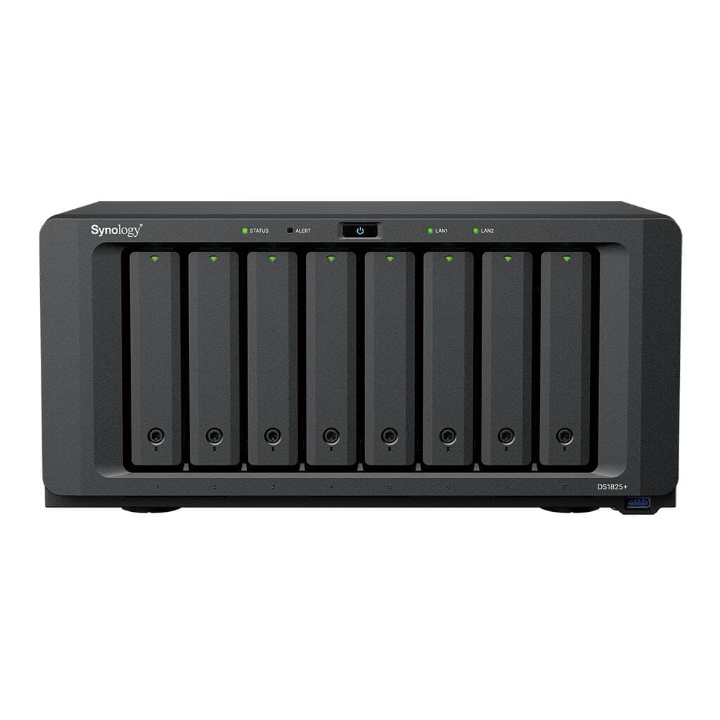 Synology DiskStation DS1825+ NAS/storage server Ryzen Embedded V1500B 8 GB DDR4 0 TB Black