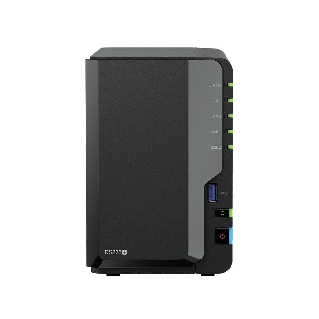 Synology DiskStation DS225+ 2 Bay NAS Desktop Intel® Celeron® J4125 2 GB DDR4 Synology DSM Black