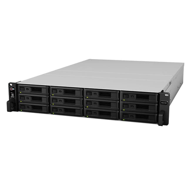 Synology RX1217RP disk array 0 TB Rack (2U) Black, Grey