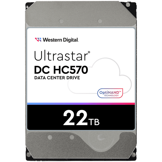 Western Digital Ultrastar DC HC570 internal hard drive 22 TB 7200 RPM 512 MB 3.5" Serial ATA III