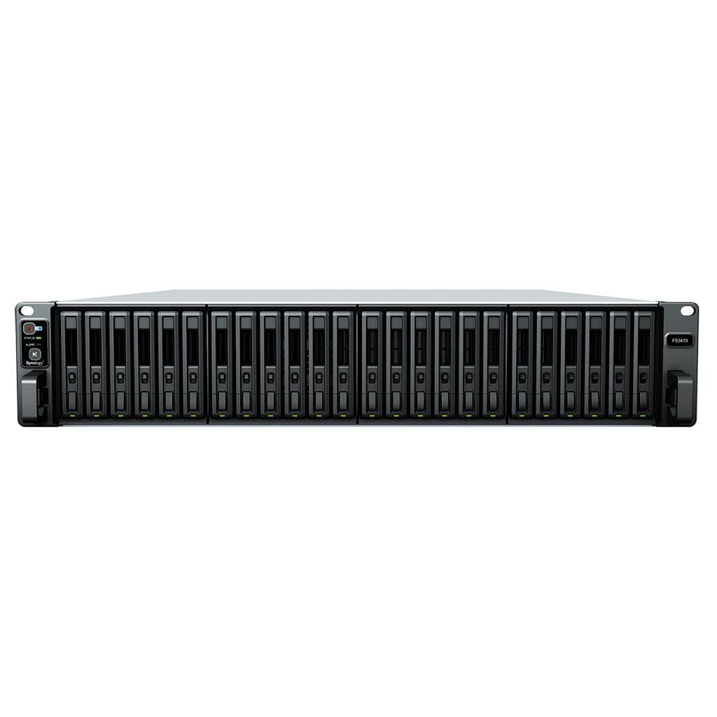 Synology FlashStation FS3410 NAS/storage server Rack (2U) Intel® Xeon® D D-1541 16 GB DDR4 0 TB DSM Black