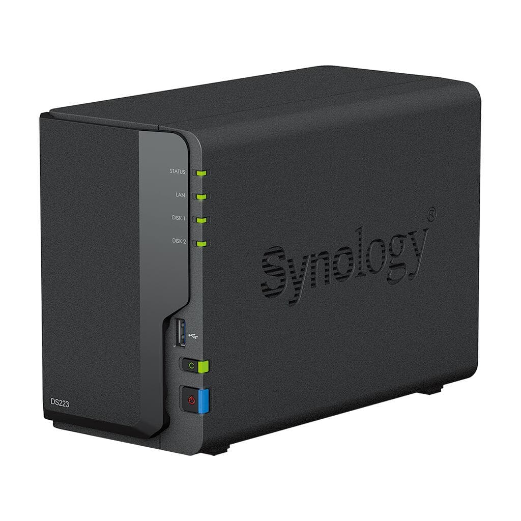 Synology DiskStation DS223 NAS/storage server Desktop Realtek RTD1619B 2 GB DDR4 0 TB