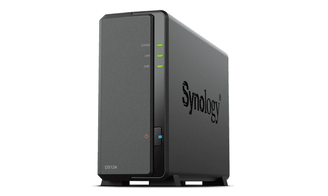Synology DiskStation DS124 NAS/storage server Desktop Realtek RTD1619B 1 GB DDR4 0 TB DiskStation Manager Black